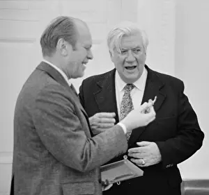 Oneill Prints: President Gerald Ford meeting with Tip O'Neill at the White House, Feb. 6, 1975