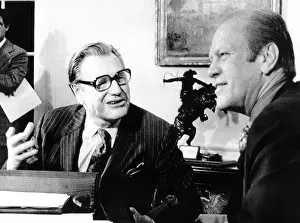 Rockefeller Prints: President Gerald Ford meets with newly installed Vice President Nelson Rockefeller