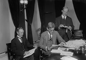 Secretary Prints: President Harding's secretary and political advisor George Christian at White House
