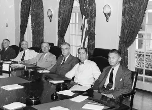 Vinson Prints: President Harry S. Truman with his cabinet