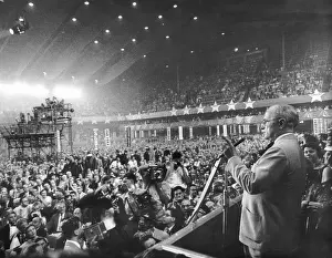 Delegates Prints: Former President Harry Truman at the 1956 Democratic National Convention