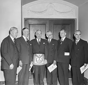 Masons Prints: President Harry Truman wearing his Masonic regalia