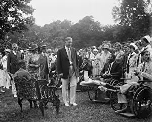 Disabled Prints: President Herbert Hoover and the First Lady at a White House reception for Veterans