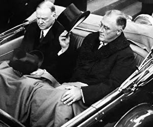 Convertible Prints: President Herbert Hoover, and President elect Franklin D