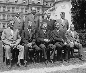 Hoover Prints: President Herbert Hoover (seated, center) with the Federal Farm Board, July 12, 1929