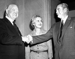 Hoover Prints: Former president Herbert Hoover with his son