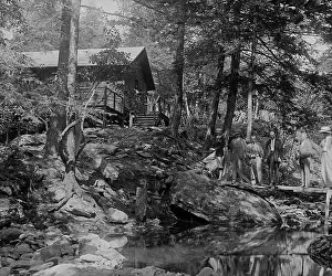 Fishing Prints: President Herbert Hoover's camp on the Rapidan River, August 17, 1929