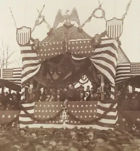 Eagle Prints: President James Garfield viewing inauguration ceremonies