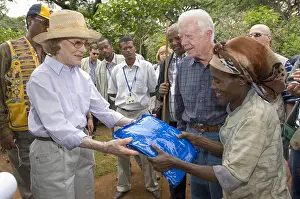 Activists Prints: Former President Jimmy Carter and Rosalynn Carter in Afeta