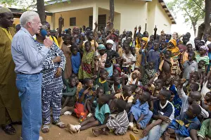 Activists Prints: Former President Jimmy Carter speaks to children at Savelugu Hospital in Ghana