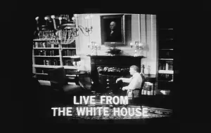 Transmission Prints: President Jimmy Carter worn a folksy cardigan sweater when he addressed energy conservation in his first televised