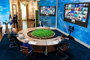Cabinet Prints: President Joe Biden attends the Leaders Summit on Climate, April 22, 2021