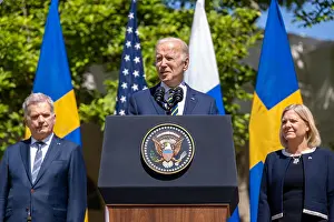 Allies Prints: President Joe Biden, with Finland President Sauli Niinist and Swedish PM Magdalena Andersson