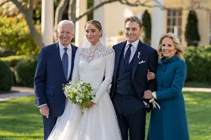 Bride Prints: President Joe Biden and First Lady Jill Biden attend the wedding of their granddaughter