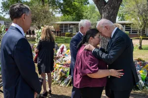 Jill Prints: President Joe Biden and First Lady Jill Biden meet with School Superintendent Dr