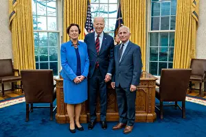 Christine Prints: President Joe Biden greets his former Chief Medical Adviser