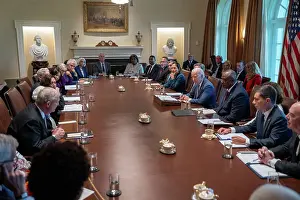 Group Portrait Prints: President Joe Biden holds a Cabinet meeting