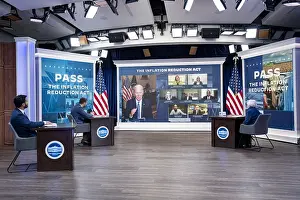 10 People Prints: President Joe Biden hosts a virtual meeting with labor