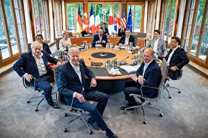 Ursula Prints: President Joe Biden joins a working session with G7 leaders on expanding of secure information