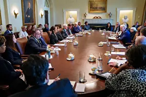 Group Portrait Prints: President Joe Biden leads a Cabinet meeting on March 3, 2022