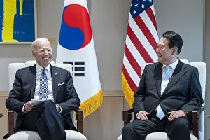 Three Quarter Length Prints: President Joe Biden meet with South Korean President Yoon Suk Yeol