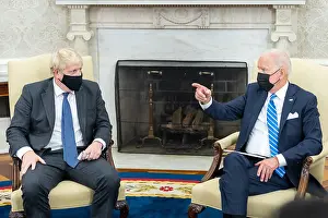 Group Portrait Prints: President Joe Biden meets with British Prime Minster Boris Johnson, Sept. 21, 2021