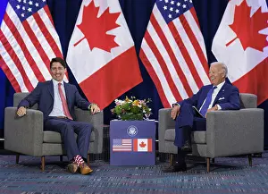 Party Prints: President Joe Biden meets with Canadian PM Justin Trudeau