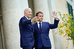 Italy Prints: President Joe Biden meets with French President Emmanuel Macron on Friday