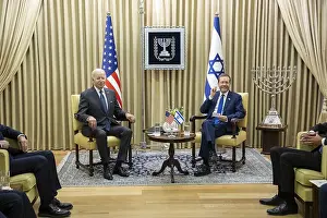 Middle East Prints: President Joe Biden meets with Israeli President Isaac Herzog