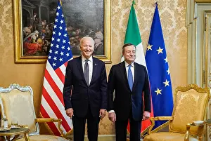 Italian Prints: President Joe Biden meets with Italian Prime Minister Mario Draghi