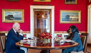 Bread Prints: President Joe Biden meets with Rep