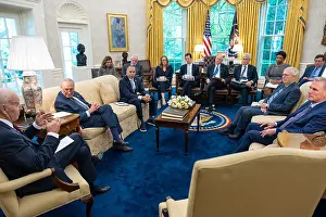Kevin Prints: President Joe Biden meets with Senate Majority Leader Chuck Schumer