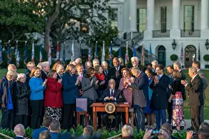 Group Portrait Prints: President Joe Biden signs the Infrastructure Investment and Jobs Act