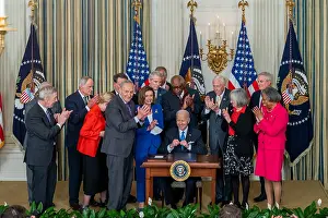 Group Portrait Prints: President Joe Biden signs the Postal Service Reform Act