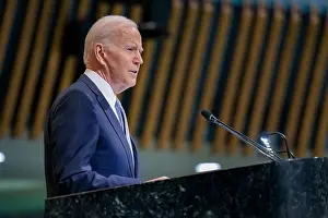 200 300 People Prints: President Joe Biden speaks before the 77th Session of the United Nations General Assembly