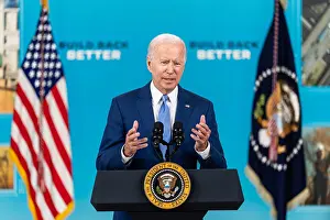 Hand Gesture Prints: President Joe Biden speaks on the September jobs report, Friday, October 8, 2021
