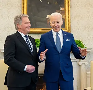 Meeting Prints: President Joe Biden welcomes the President of Finland, Sauli Niinist, March 4, 2022