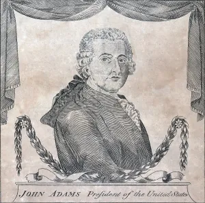 Images Dated 12th August 2008: President John Adams, engraving by Amos Doolittle, August 14, 1799