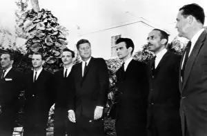 Cuban Prints: President John Kennedy with Cuban leaders of the failed Bay of Pigs Invasion