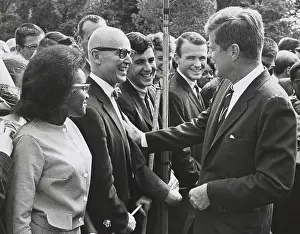 Peace Corps Prints: President John Kennedy meets with one of the first groups of Peace Corps volunteers