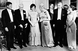 Evening Dress Prints: President John Kennedy visiting Canada