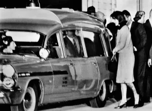 Ambulance Prints: President John Kennedy's body arrives in Washington