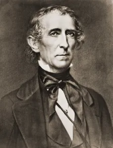 Whigs Prints: President John Tyler 1790-1862 succeeded William Harrison after his death from pneumonia