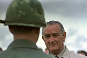 Vietnam Prints: President Johnson in South Vietnam