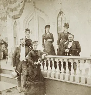 Gilbert Prints: President and Julia Grant and their friends