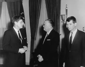 Cabinet Room Prints: President Kennedy, J. Edgar Hoover