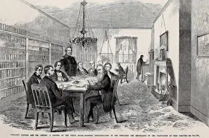 Room Prints: President Lincoln and his Cabinet meet the White House in March 1861