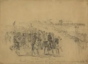 Edwin Prints: President Lincoln on horseback with his generals