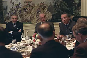 Proxy Wars Prints: President Lyndon Johnson luncheon meeting with The Wise Men