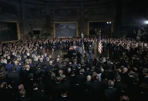 Mourning Prints: President Lyndon Johnson lying in state in the Capitol Rotunda